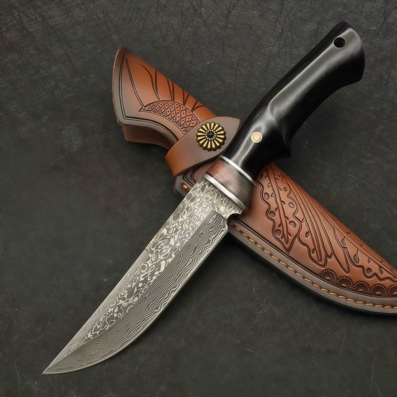 Dive Knife Titanium - Damascus VG10 outdoor high hardness multifunctional