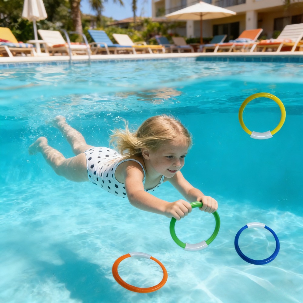 4 Colorful Diving Rings, For P - Aquatic Diving recension och pris