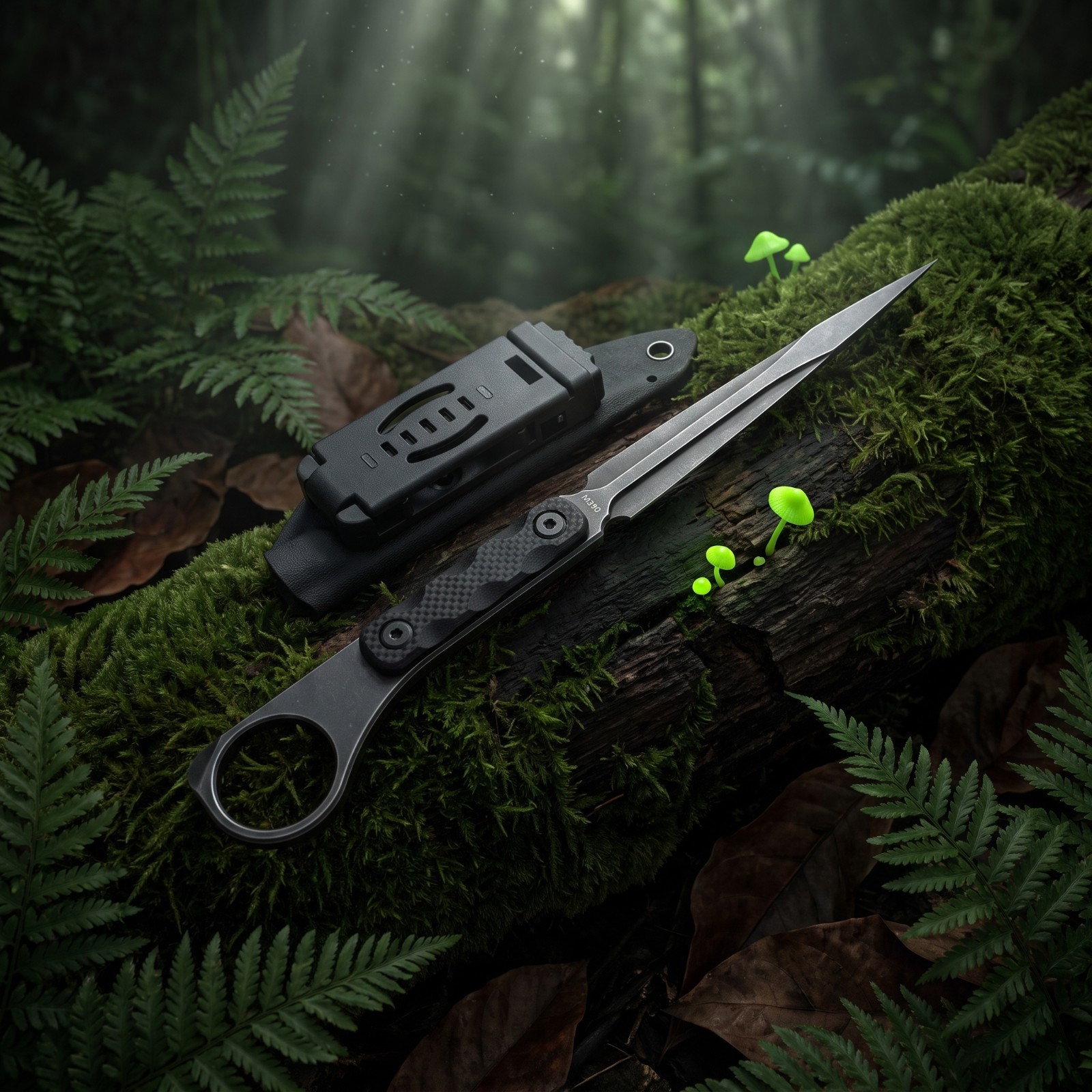 High Hardness Steel Fixed Blad - Dive Knife Titanium recension och pris