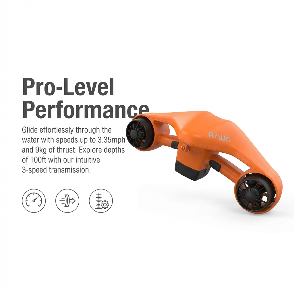 Electric Sea Scooter 30m Under - Aquatic Diving recension och pris