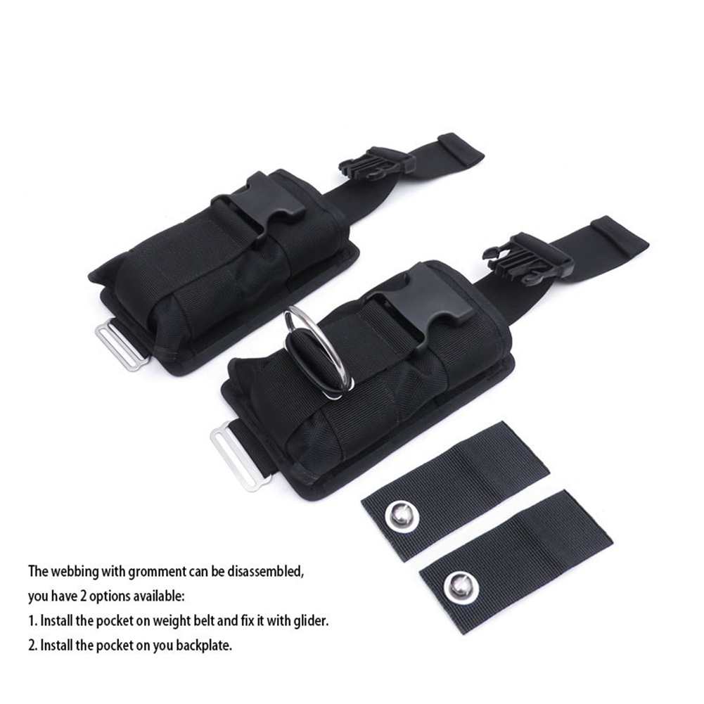 Popular New 2Pcs Spare Black 1 - Dive Weight Belt recension och pris