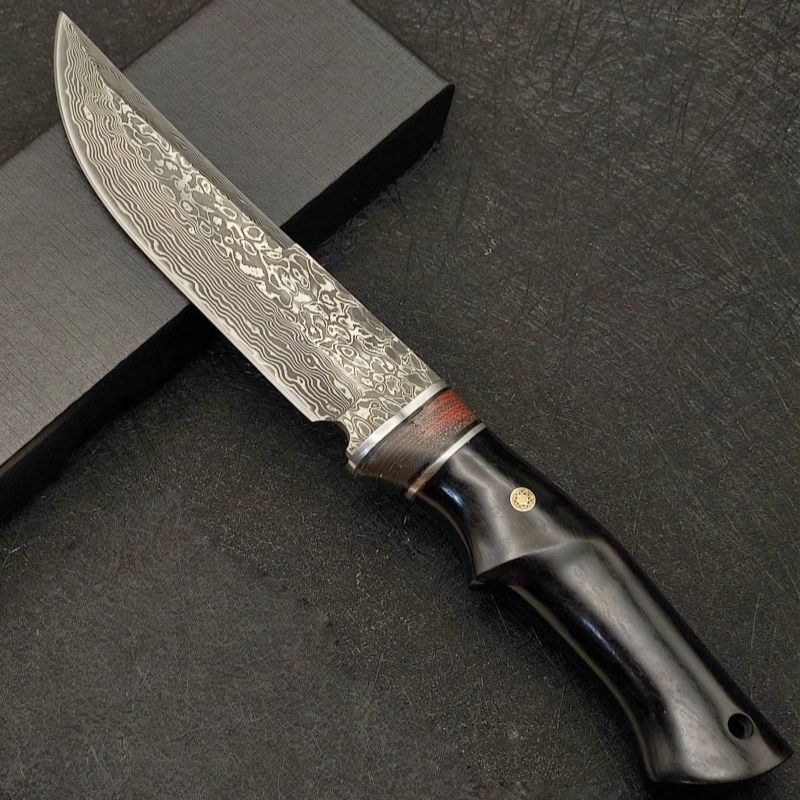 Damascus VG10 outdoor high har - Dive Knife Titanium recension och pris