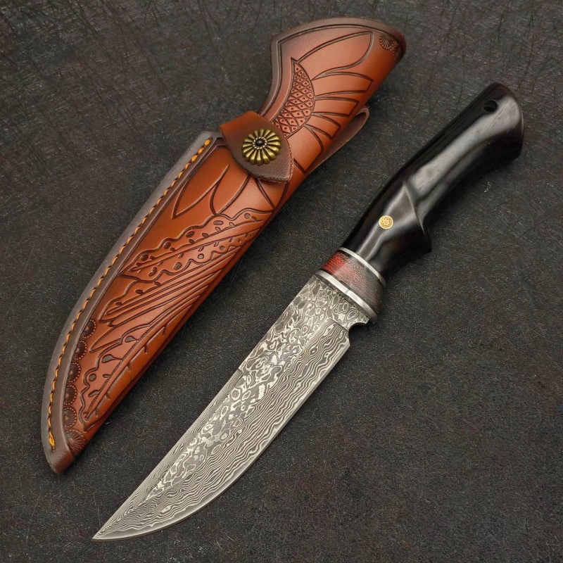 Damascus VG10 outdoor high har - Dive Knife Titanium recension och pris